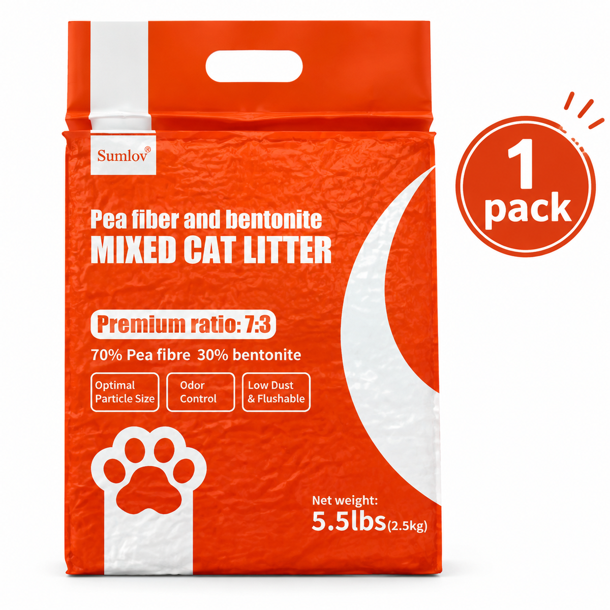 Sumlov Premium Tofu Cat Litter – 6 Bags/Box